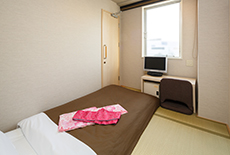北九州 小倉のビジネスホテル サンスカイ ホテルの和室シングルルーム